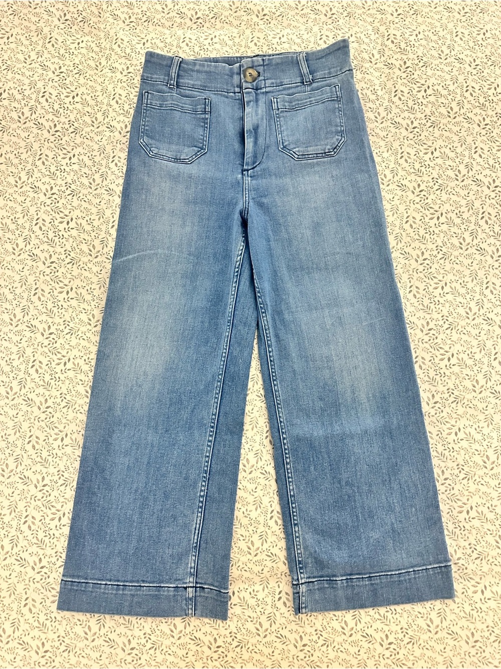 Pilcro and the Letterpress Light Blue Wide-Leg Jeans EUC size 27